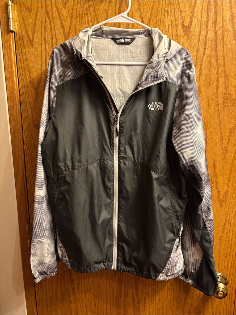 The North Face Black and Light Gray Women's/Unisex Shell Jacket